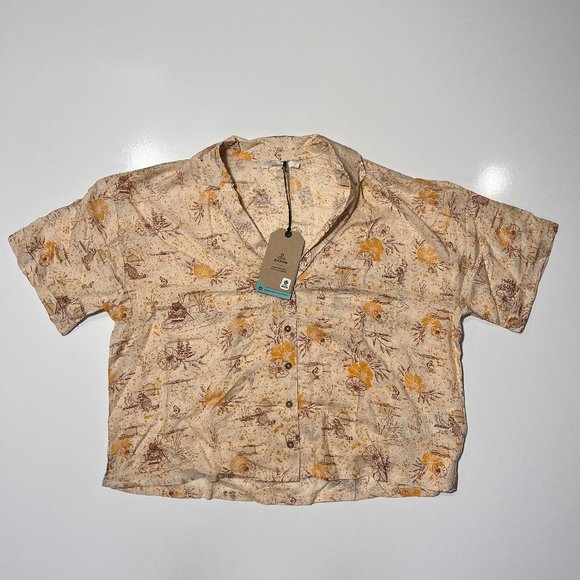 Prana Tops - NWT Prana Women's Iguala Top "Golden Hour Escape" Size Large Short Sleeve